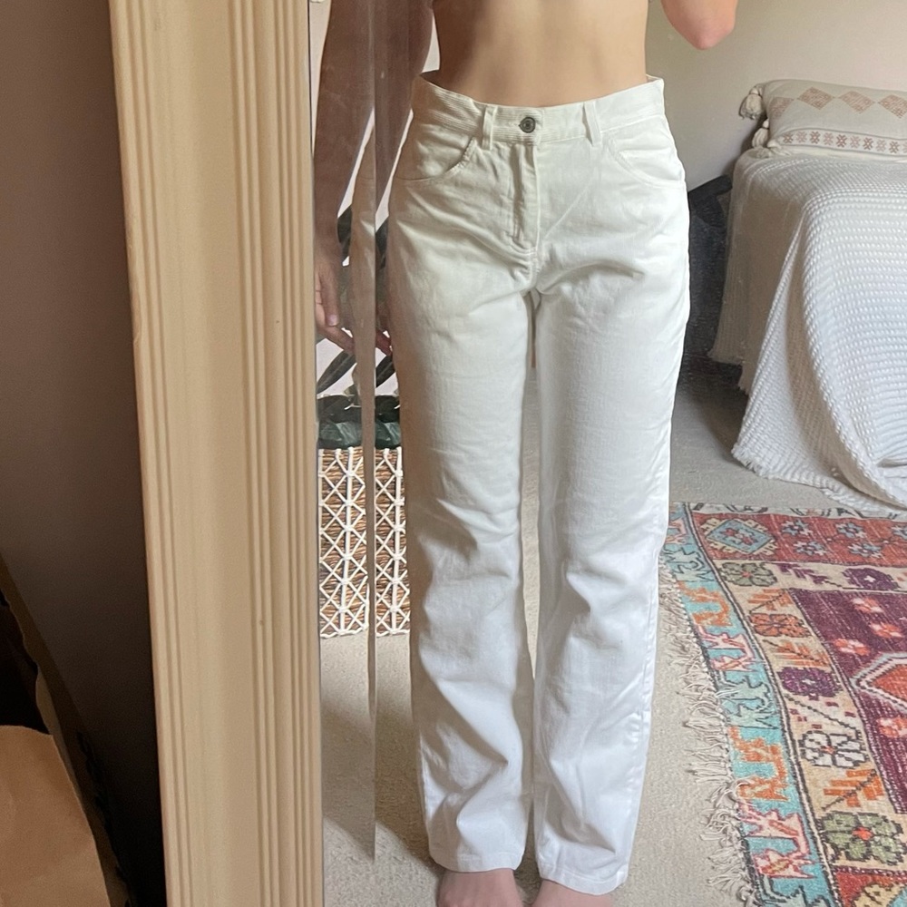 john galt white corduroy cargo pants